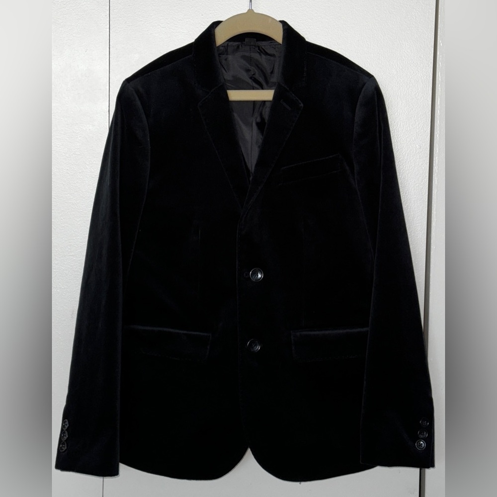 J Crew Crewcuts Ludlow Boys Velvet Blazer